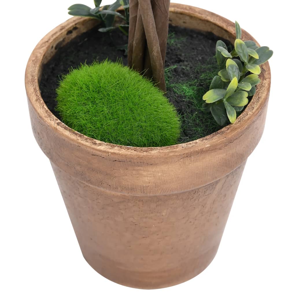 Artificial Boxwood Plants 2 pcs with Pots Ball Shaped Green 41 cm